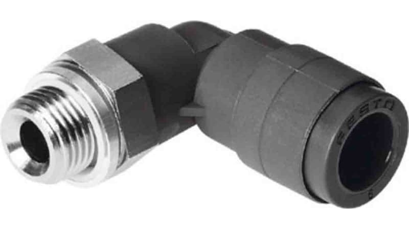 Festo Elbow Threaded Adaptor to G 3/8 Male to Push In 8 mm