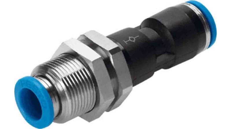 Festo Bulkhead Tube-to-Tube Adaptor to Push In 10 mm to Push In 10 mm, QS Series