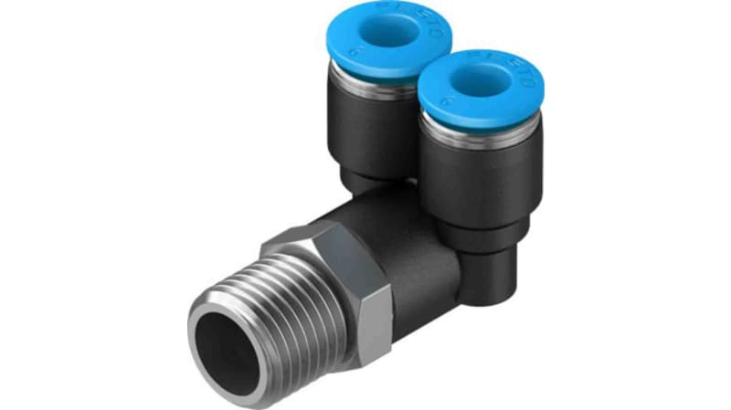 Festo Y Threaded Adaptor to Push In 6 mm to Push In 6 mm
