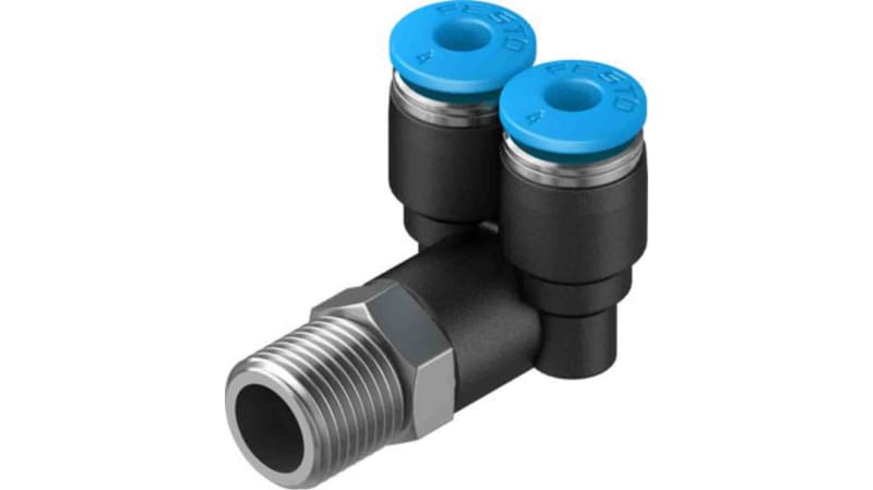Festo Y Threaded Adaptor to Push In 4 mm to Push In 4 mm