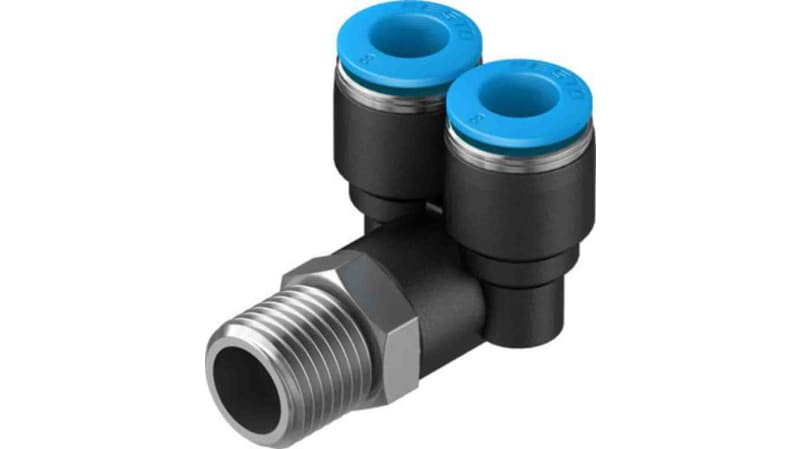 Festo Y Threaded Adaptor to Push In 8 mm to Push In 8 mm