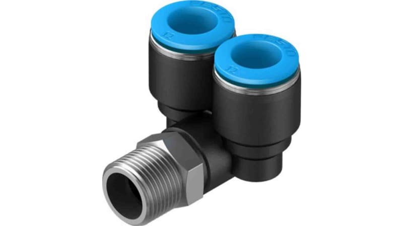Festo Y Threaded Adaptor to Push In 12 mm to Push In 12 mm