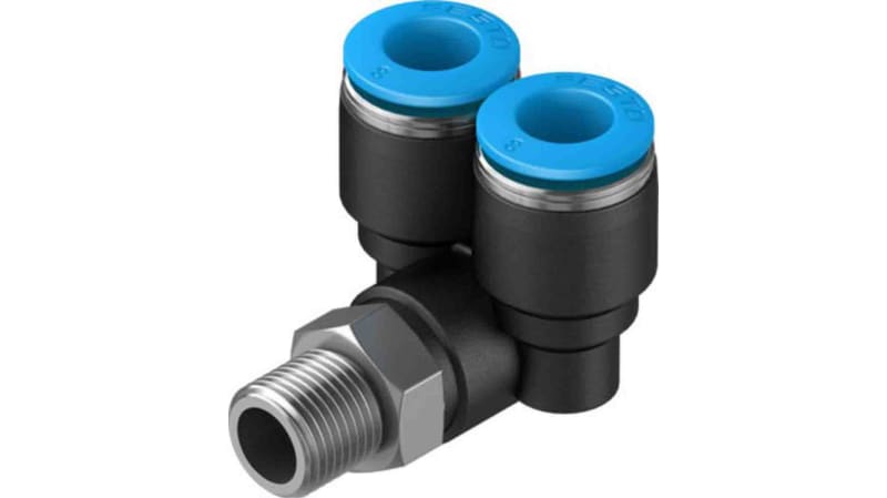 Festo Y Threaded Adaptor to Push In 8 mm to Push In 8 mm