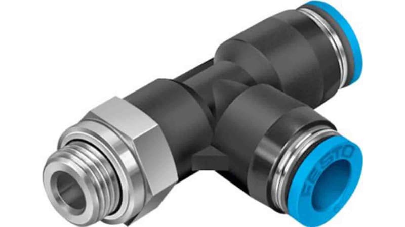 Festo Tee Threaded Adaptor to Push In 12 mm to Push In 12 mm 14 bar