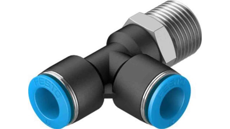 Festo Tee Threaded Adaptor to Push In 12 mm to Push In 12 mm 14 bar