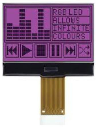 Midas MCCOG128064B12W-FPTLRGB 2256186