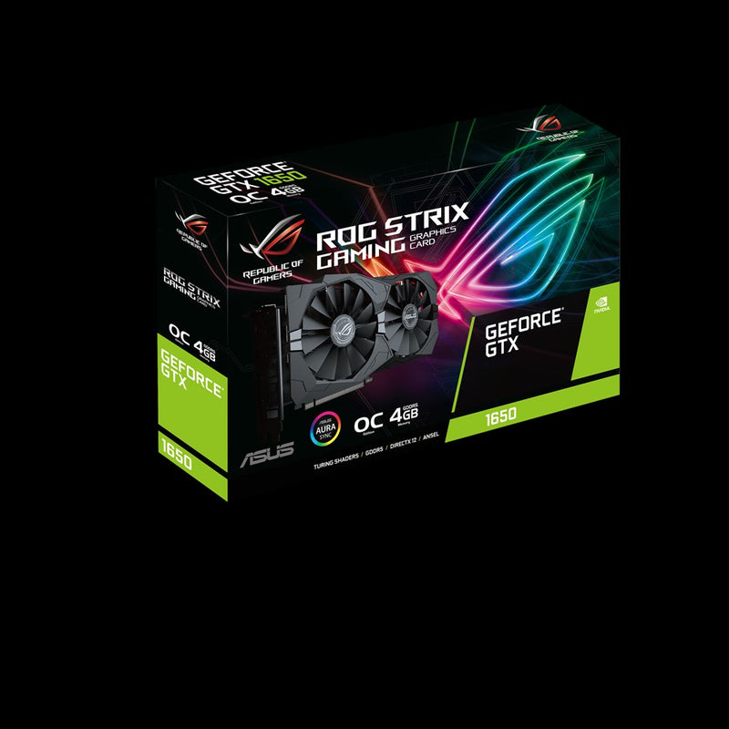 Card màn hình VGA ASUS ROG-STRIX-GTX1650-O4G-GAMING, 4GB, GDDR5, (ASU728)