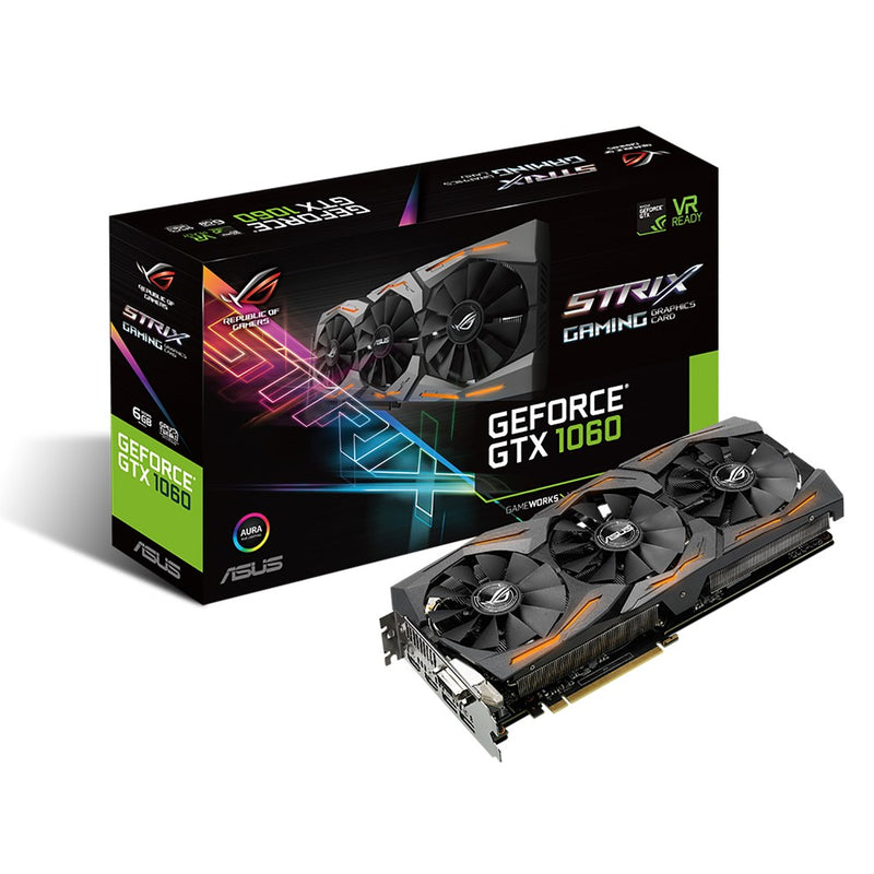 Card màn hình VGA ASUS STRIX GTX1060-6G-GAMING, 6GB, GDDR5, (ASU746)
