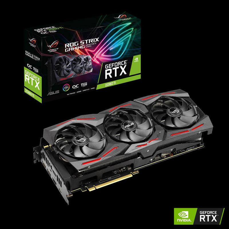 Card màn hình VGA ASUS ROG-STRIX-RTX2080TI-O11G-GAMING, 11GB, GDDR6, (ASU742)
