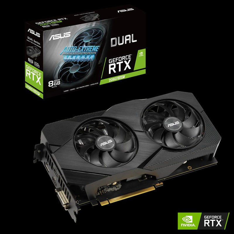 Card màn hình VGA ASUS DUAL-RTX2060S-8G-EVO-V2, 8GB, GDDR6, (ASU705)