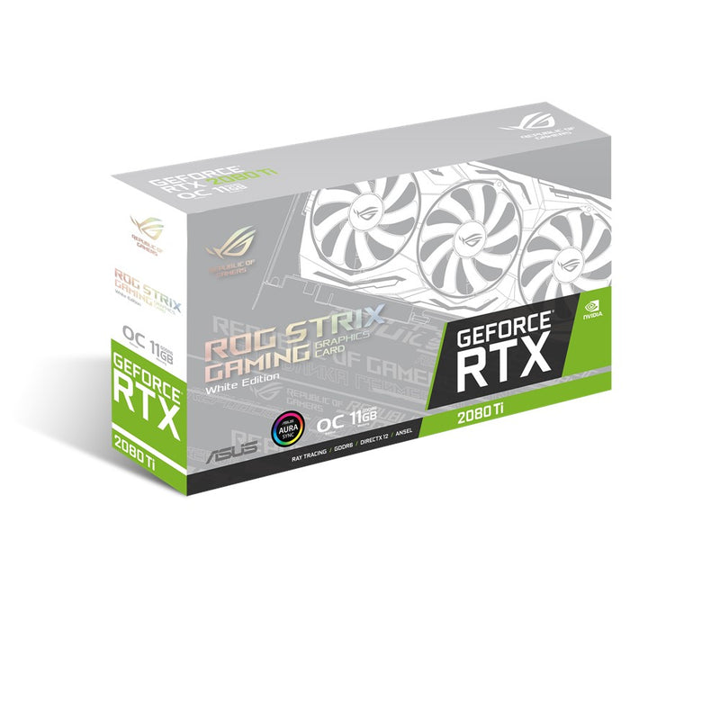 Card màn hình VGA ASUS ROG-STRIX-RTX2080TI-O11G-WHITE-GAMING, 11GB, GDDR6, (ASU743)
