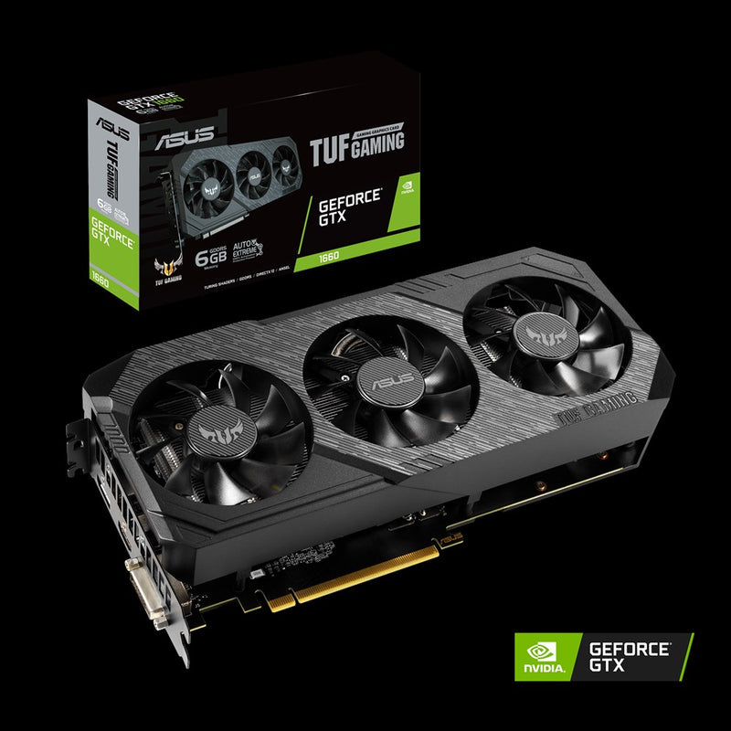 Card màn hình VGA ASUS TUF-GTX1660-6G-GAMING, 4GB, GDDR6, (ASU755)