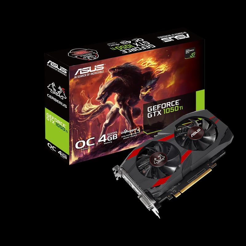 Card màn hình VGA ASUS CERBERUS-GTX1050TI-O4G, 4GB, GDDR5, (ASU700)
