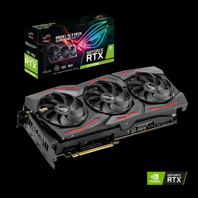 Card màn hình VGA ASUS ROG-STRIX-RTX2070S-O8G-GAMING, 8GB, GDDR6, (ASU737)