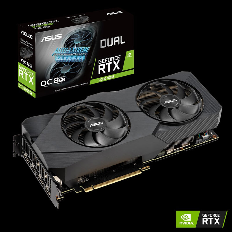 Card màn hình VGA ASUS DUAL-RTX2080S-O8G-EVO-V2, 8GB, GDDR6, (ASU712)