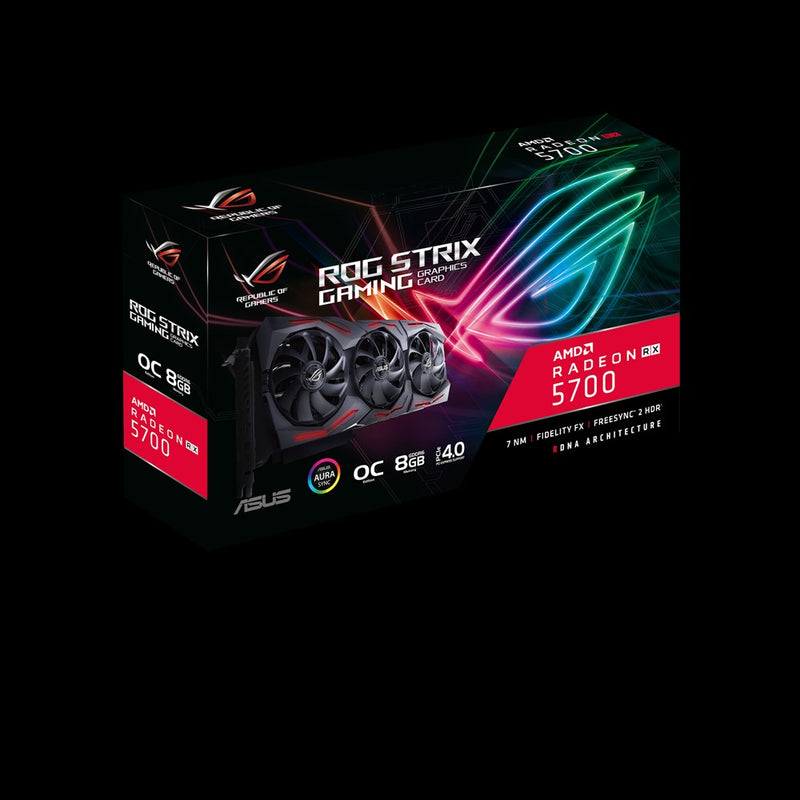 Card màn hình VGA ASUS ROG-STRIX-RX5700-O8G-GAMING, 8GB, GDDR6, (ASU745)