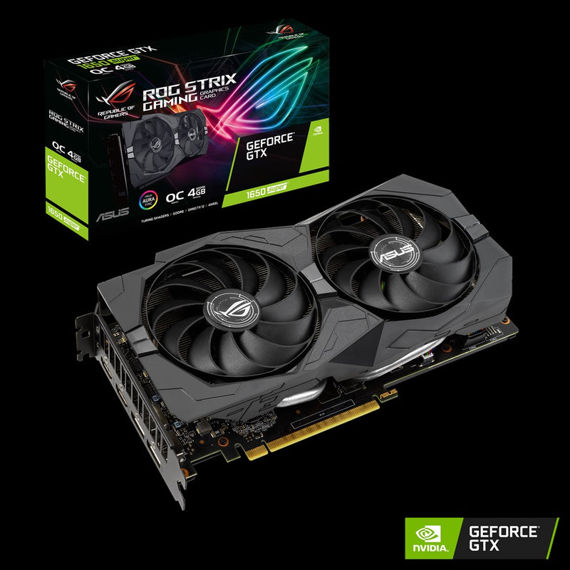Card màn hình VGA ASUS ROG-STRIX-GTX1650S-O4G-GAMING, 4GB, GDDR6, (ASU731)